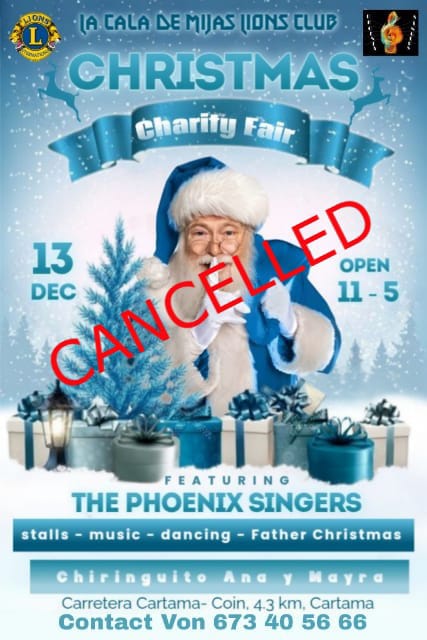 Christmas Charity Fair Cartama Canceled